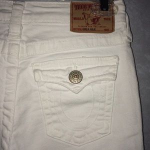 all white true religion jeans